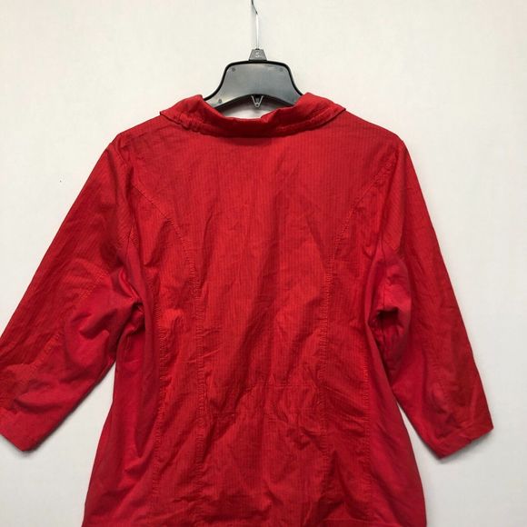 Zenergy by Chico's Women Full Zip Jacket Size 2 Red B241 -30 - Picture 12 of 16